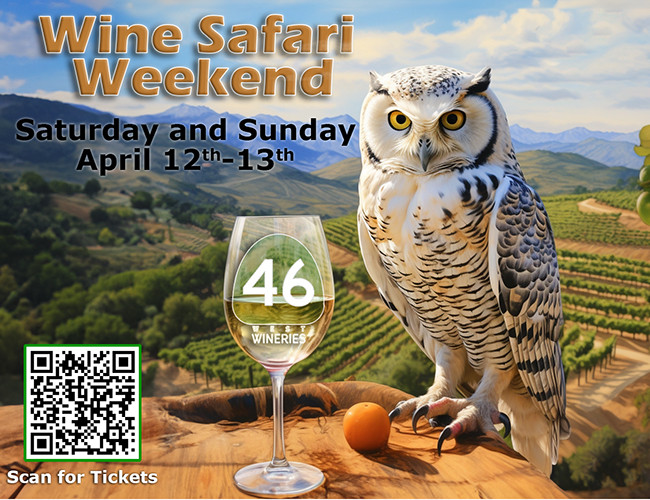 Wine Safari Weekend, April 12-13, 2025
