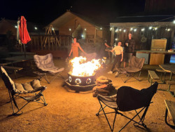 Safari Tent and Fire Pit