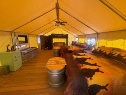 Inside the Australian Safari Tent